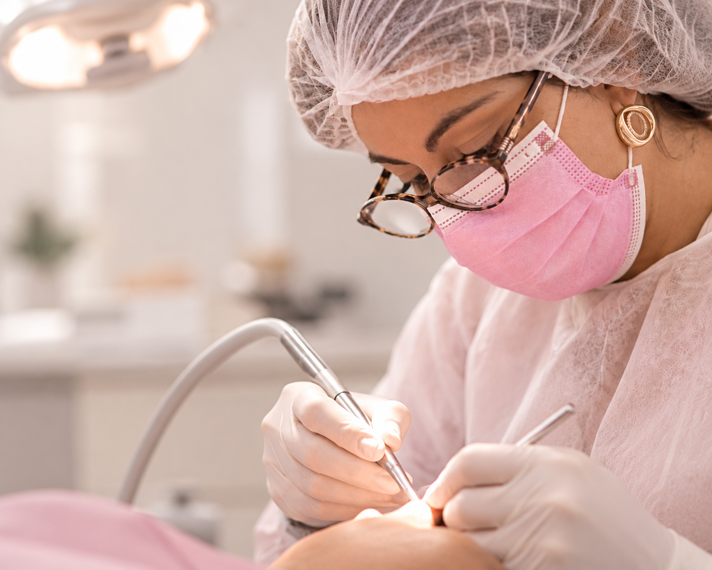 Consultório preparado para atendimento odontológico